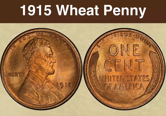 1915 Lincoln Wheat Penny obverse showing Lincoln portrait and date